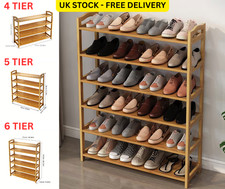 Bamboo Shoe Rack 4/5/6 Tier