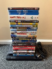 Sony DVP-SR150 DVD Player + 33 DVDs Bundle + Control + Lead - Region 2 - Used