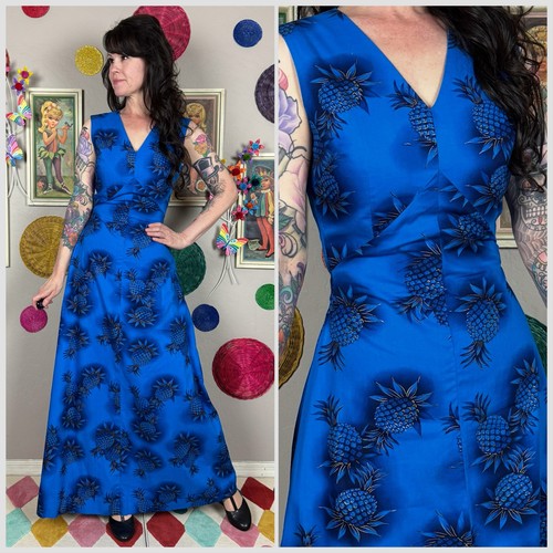 Vintage 1950s blue and gold - 1950s,