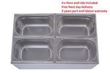 4 PAN POT WET HEAT BAIN MARIE