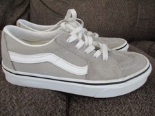 Vans Off The Wall Low Skate Shoes Gray Suede & Canvas Men sz 5 Women 6.5 NICE