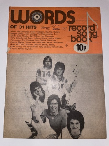 Words song book magazine - words,