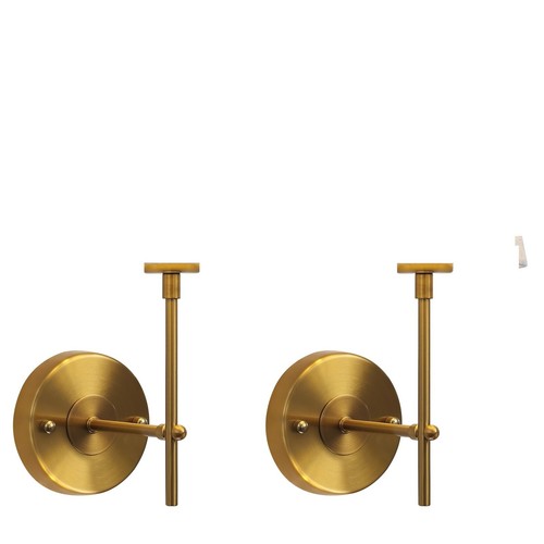 Qarehl brass wall lights set - brass,