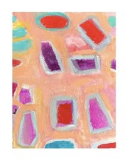 Aceo Painting Gouache Abstract