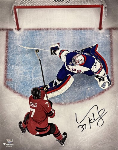 Connor hellebyuck signed 16x20 - hellebyuck,