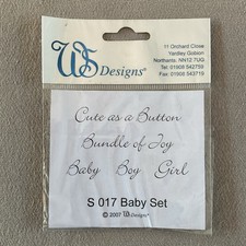WS Designs - Rubber Stamps - S017 - Baby Set