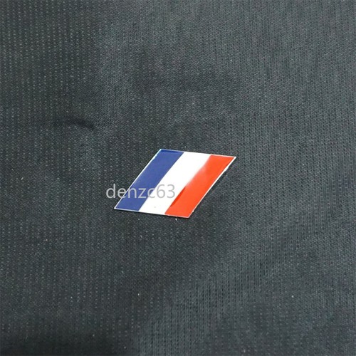 Glossy silver france flag - glossy,