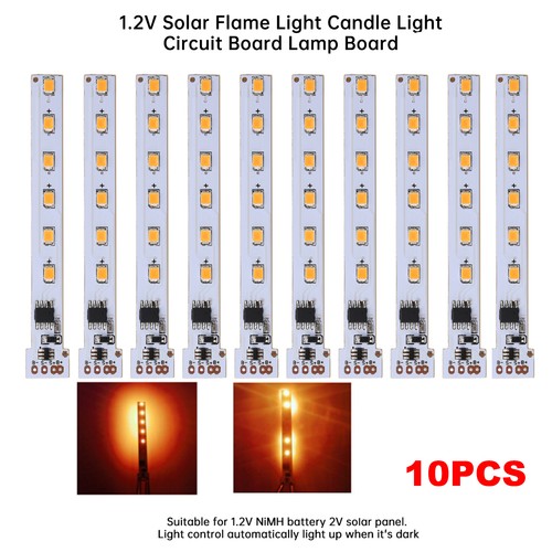 10pcs 12led solar flame - 10pcs, 1.2v