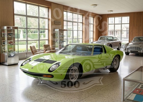 Lamborghini miura p400sv print - lamborghini,