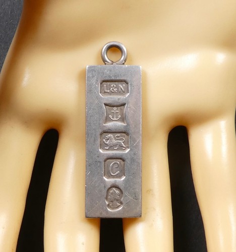 Vintage 1977 ingot pendant - ingot, 925