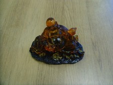 Laughing Buddha in Resin With Gold Accents