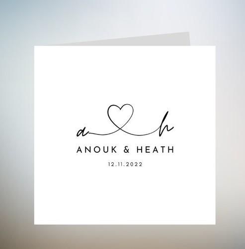 Personalised wedding initial - personalised,
