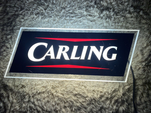 Carling beer lit pub bar - lit, sign