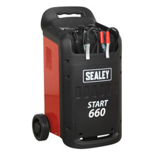 Sealey START660 Battery Charger Starter Car Van Commercial 660A 100A 12V 24V B