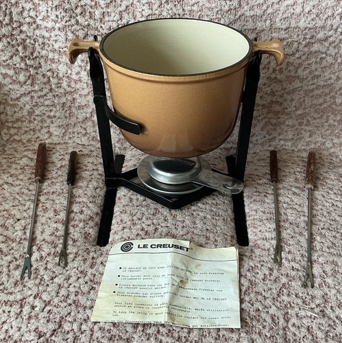 Creuset cast iron fondue - le,