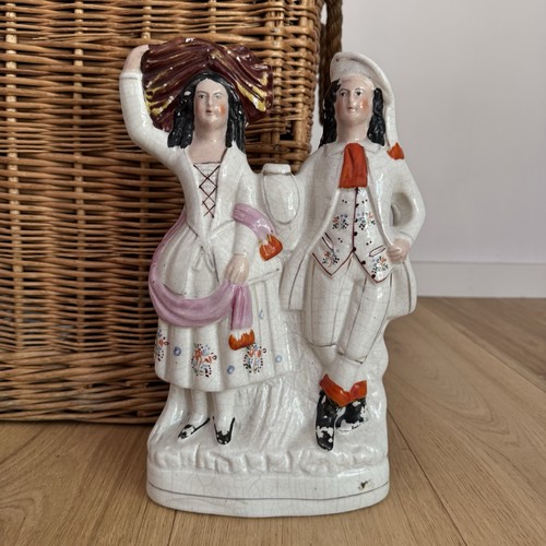 Antique flatback figure - antique,