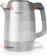 Philips Daily Collection Kettle, Light Indicator, 1.7 L, Silver 360 Base