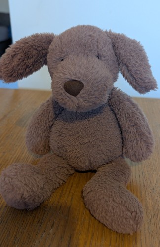 Jellycat brown medium dog - brown,