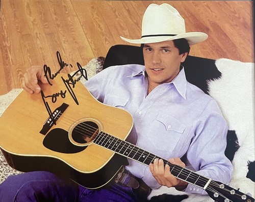 George strait signed - signed, 8x10