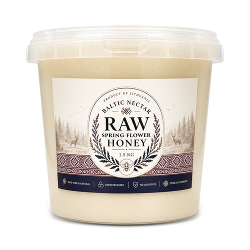 Raw lithuanian honey - raw,