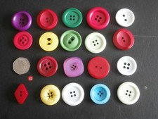 Assortment BIG buttons red