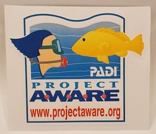 PADI Project AWARE Sticker