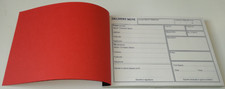 Duplicate delivery note book - duplicate,