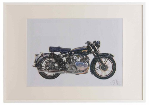Vincent comet 1953 framed - 1953, a3