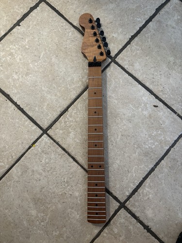 Roasted flame maple strat - maple, neck