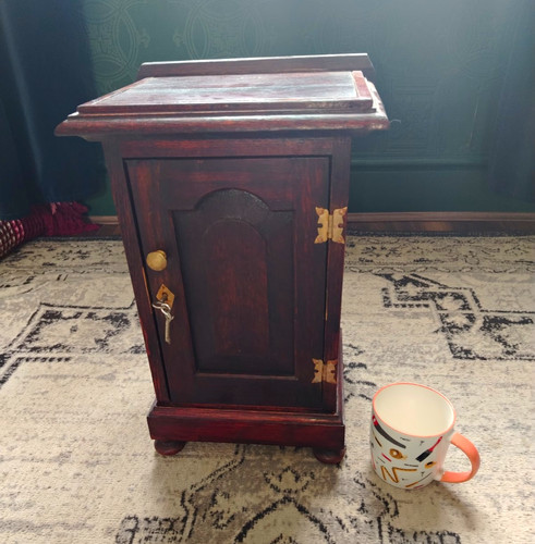 Stained brown wood - stained,