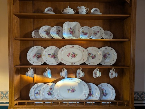 Vintage bone china dinner set - bone,