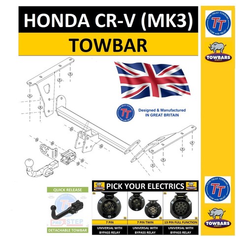 Detachable towbar for honda - detachable,
