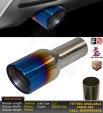 UNIVERSAL STAINLESS STEEL BURN TIP EXHAUST TAILPIPE 5189XJ-PRS