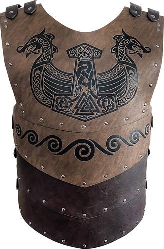 Viking faux leather embossed