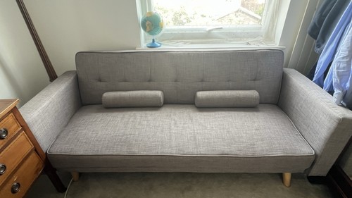 Modern grey sofa bed