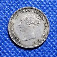 1843 Maundy Fourpence Victoria