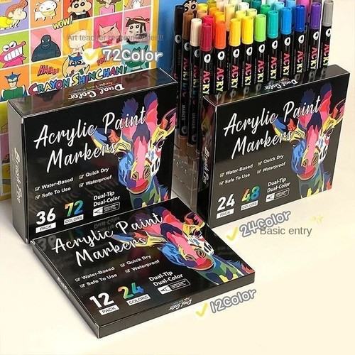 Color acrylic paint markers - color,