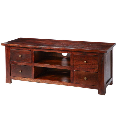 Cabinet dark mahogany 130cm - tv,