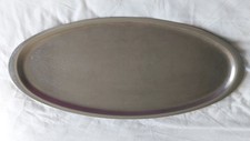 Vintage Stainless Steel Long Oval Serving Plate / Chichester Steel - Used