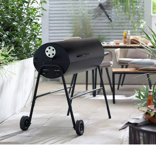 Home charcoal oil drum bbq - home,