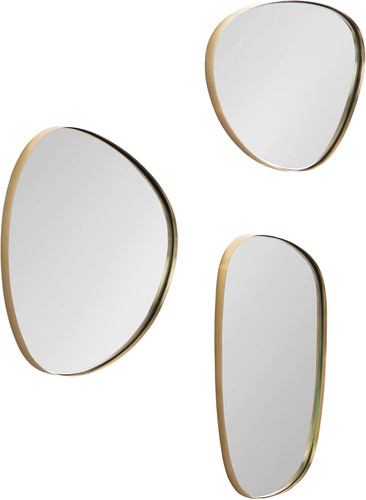 Gold asymmetric metal - gold, wall