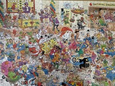 Jumbo Jan Van Haasteren Ludo Battle jigsaw puzzle 1000 pieces done once from new