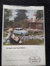 THE STANDARD VANGUARD  Vintage Original Classic Car Advert
