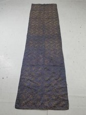 Antique Chinese Silk Brocade Floral Panel 59x27 inches