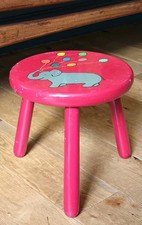 Vintage Painted Stool / Plant