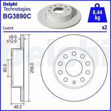 Brake Disc DELPHI BG3890C