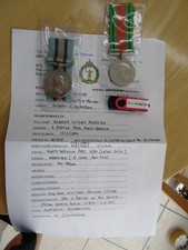 Royal Observer Corp Long Service Medal and Defence Medal - Andrew L Anderson