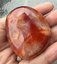 Carnelian Crystal  Palm-stone