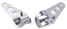 Headlight Bracket Chrome Lamps