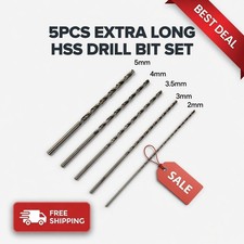 5pcs Extra Long HSS Drill Bit
